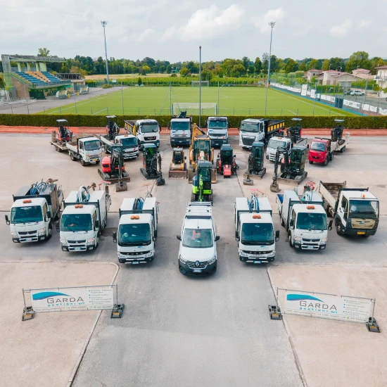 Flotta di veicoli e macchinari per servizi ambientali della Garda Gestioni SRL